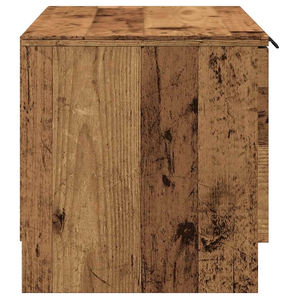 VidaXL Tv-meubel 80x35x36,5 cm bewerkt hout oud houtkleurig