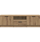 VidaXL Tv-meubel 140x35x40 cm bewerkt hout artisanaal eikenkleur