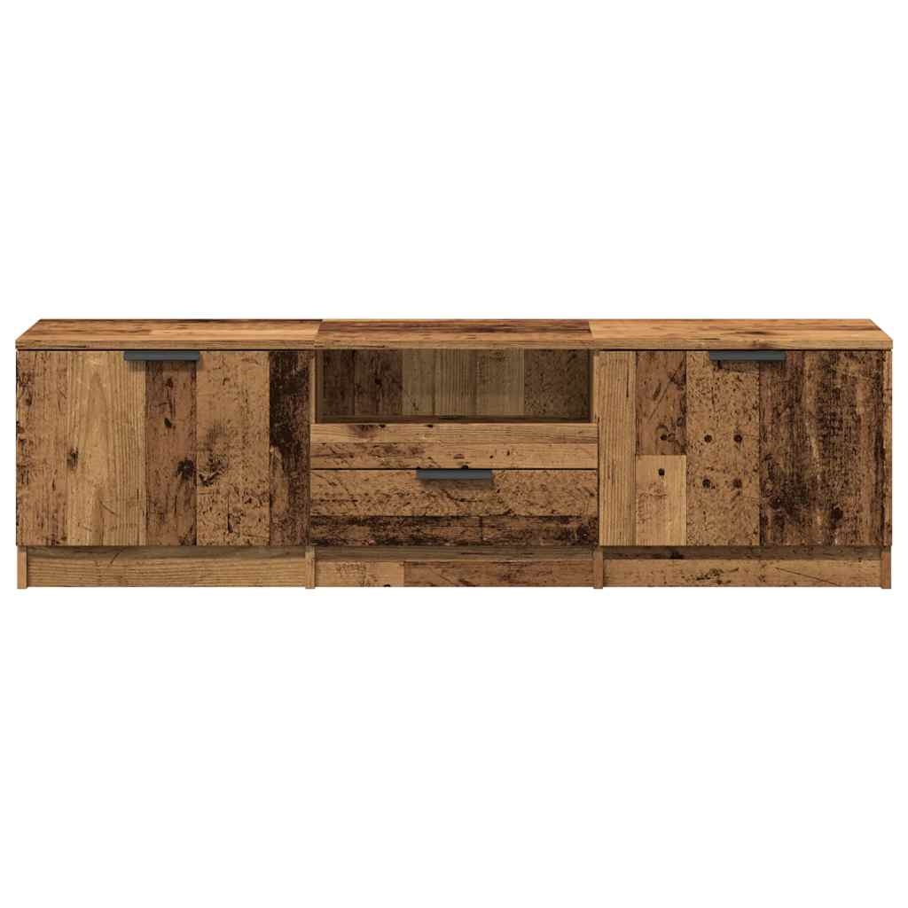 VidaXL Tv-meubel 140x35x40 cm bewerkt hout oud houtkleurig