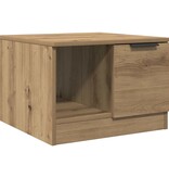 VidaXL Salontafel 50x50x36 cm bewerkt hout artisanaal eikenkleur