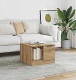 VidaXL Salontafel 50x50x36 cm bewerkt hout artisanaal eikenkleur