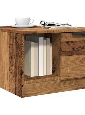 VidaXL Salontafel 50x50x36 cm bewerkt hout oud houtkleurig