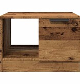 VidaXL Salontafel 50x50x36 cm bewerkt hout oud houtkleurig