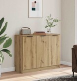VidaXL Dressoir 90,5x30x70 cm bewerkt hout artisanaal eikenkleur