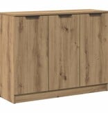 VidaXL Dressoir 90,5x30x70 cm bewerkt hout artisanaal eikenkleur