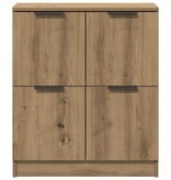 VidaXL Dressoir 60x30x70 cm bewerkt hout artisan eikenkleurig