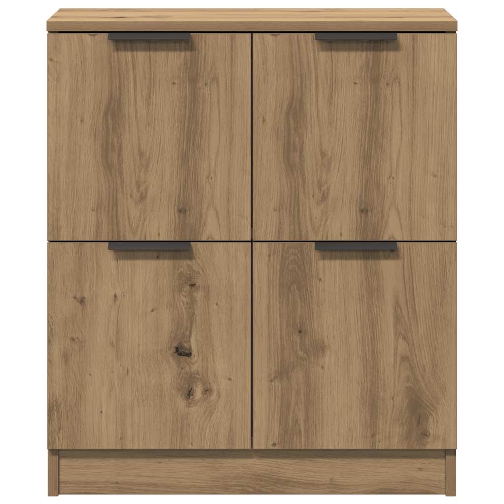VidaXL Dressoir 60x30x70 cm bewerkt hout artisan eikenkleurig