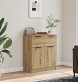 VidaXL Dressoir 60x30x70 cm bewerkt hout artisan eikenkleurig