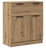 VidaXL Dressoir 60x30x70 cm bewerkt hout artisan eikenkleurig
