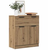VidaXL Dressoir 60x30x70 cm bewerkt hout artisan eikenkleurig