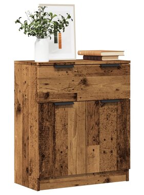 VidaXL Dressoir 60x30x70 cm bewerkt hout oud houtkleurig