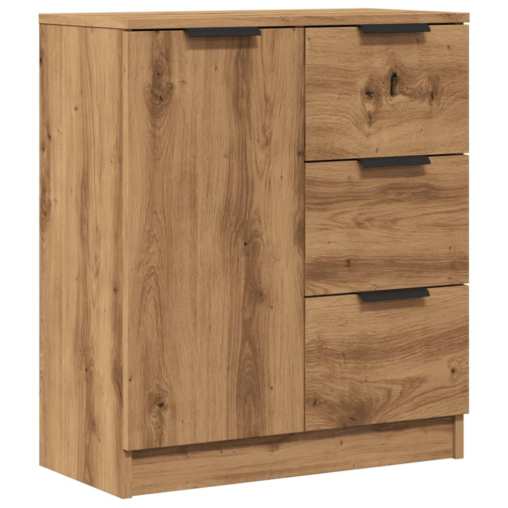 VidaXL Dressoir 60x30x70 cm bewerkt hout artisan eikenkleurig