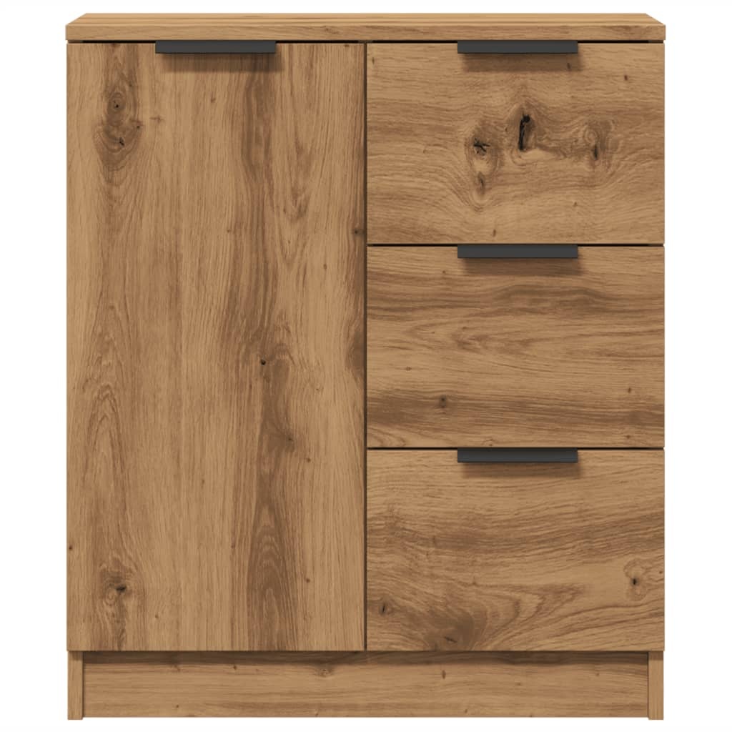 VidaXL Dressoir 60x30x70 cm bewerkt hout artisan eikenkleurig