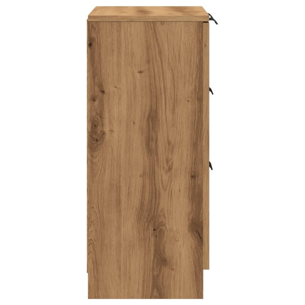 VidaXL Dressoir 60x30x70 cm bewerkt hout artisan eikenkleurig