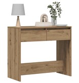 VidaXL Wandtafel 89x41x76,5 cm bewerkt hout artisanaal eikenkleurig