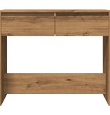 VidaXL Wandtafel 89x41x76,5 cm bewerkt hout artisanaal eikenkleurig