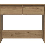 VidaXL Wandtafel 89x41x76,5 cm bewerkt hout artisanaal eikenkleurig