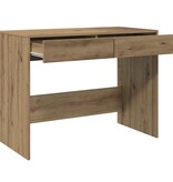 VidaXL Bureau 101x50x76,5 cm bewerkt hout artisanaal eikenkleur