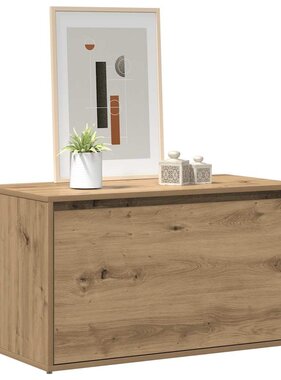 VidaXL Halbankje 80x40x45 cm bewerkt hout artisanaal eikenkleur