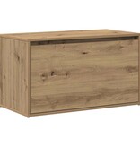VidaXL Halbankje 80x40x45 cm bewerkt hout artisanaal eikenkleur