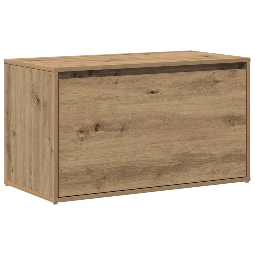 VidaXL Halbankje 80x40x45 cm bewerkt hout artisanaal eikenkleur