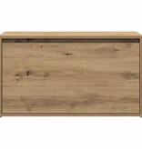 VidaXL Halbankje 80x40x45 cm bewerkt hout artisanaal eikenkleur
