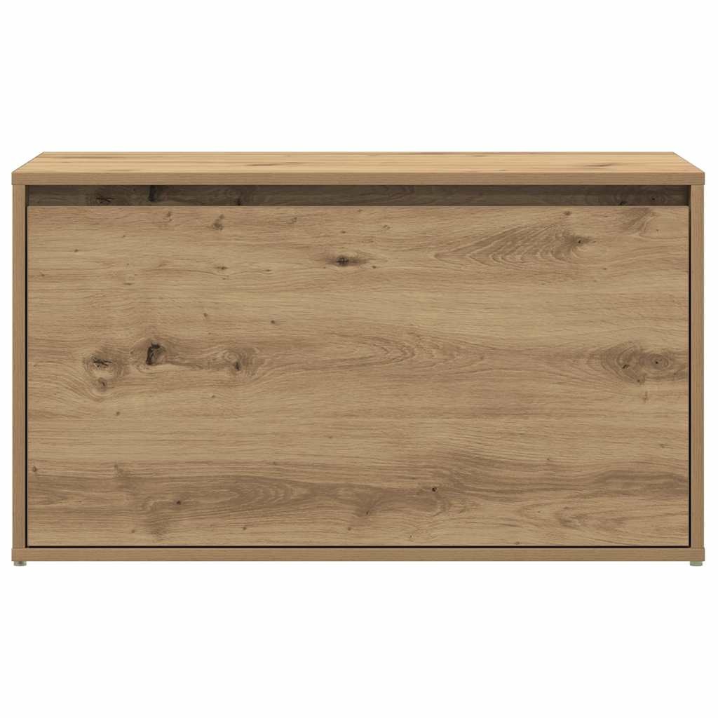 VidaXL Halbankje 80x40x45 cm bewerkt hout artisanaal eikenkleur