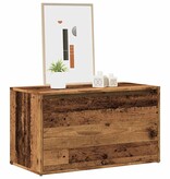 VidaXL Halbankje 80x40x45 cm bewerkt hout oud houtkleurig