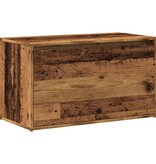 VidaXL Halbankje 80x40x45 cm bewerkt hout oud houtkleurig
