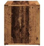 VidaXL Halbankje 80x40x45 cm bewerkt hout oud houtkleurig