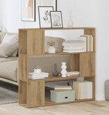 VidaXL Boekenkast/kamerscherm 100x24x94 cm artisanaal eikenkleur