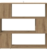 VidaXL Boekenkast/kamerscherm 100x24x94 cm artisanaal eikenkleur