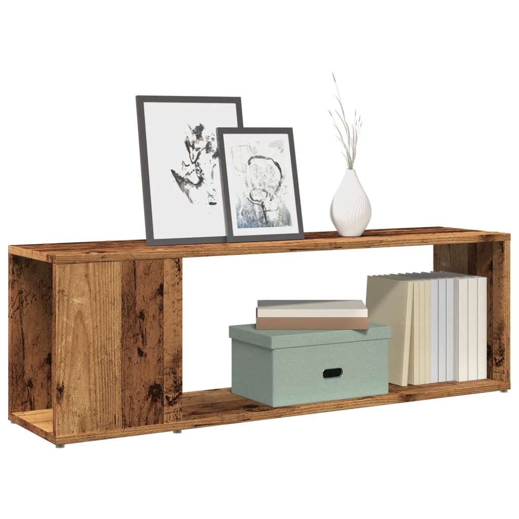 VidaXL Tv-meubel 100x24x32 cm bewerkt hout oud houtkleurig