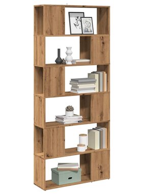 VidaXL Boekenkast/kamerscherm 80x24x186 cm artisanaal eikenkleur