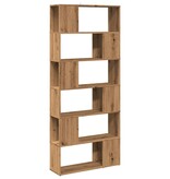VidaXL Boekenkast/kamerscherm 80x24x186 cm artisanaal eikenkleur
