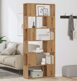 VidaXL Boekenkast/kamerscherm 80x24x186 cm artisanaal eikenkleur