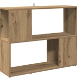 VidaXL Boekenkast/kamerscherm 80x24x63 cm artisanaal eikenkleur