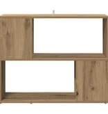 VidaXL Boekenkast/kamerscherm 80x24x63 cm artisanaal eikenkleur