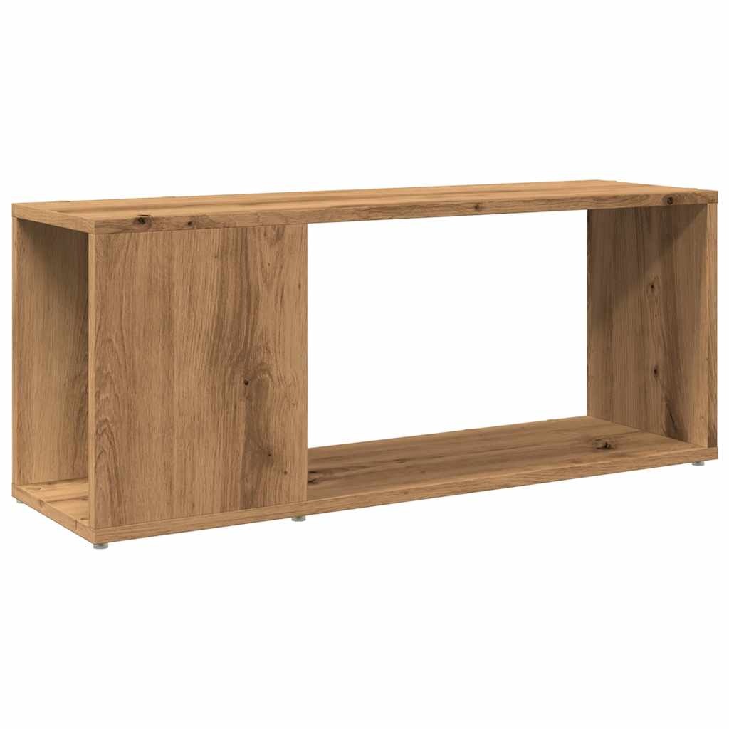 VidaXL Tv-meubel 80x24x32cm bewerkt hout artisanaal eikenkleur