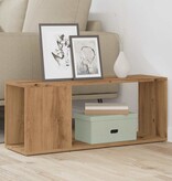 VidaXL Tv-meubel 80x24x32cm bewerkt hout artisanaal eikenkleur
