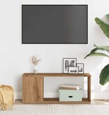 VidaXL Tv-meubel 80x24x32cm bewerkt hout artisanaal eikenkleur