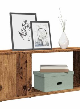 VidaXL Tv-meubel 80x24x32cm bewerkt hout oud houtkleurig