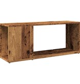 VidaXL Tv-meubel 80x24x32cm bewerkt hout oud houtkleurig