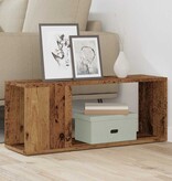 VidaXL Tv-meubel 80x24x32cm bewerkt hout oud houtkleurig