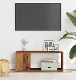 VidaXL Tv-meubel 80x24x32cm bewerkt hout oud houtkleurig