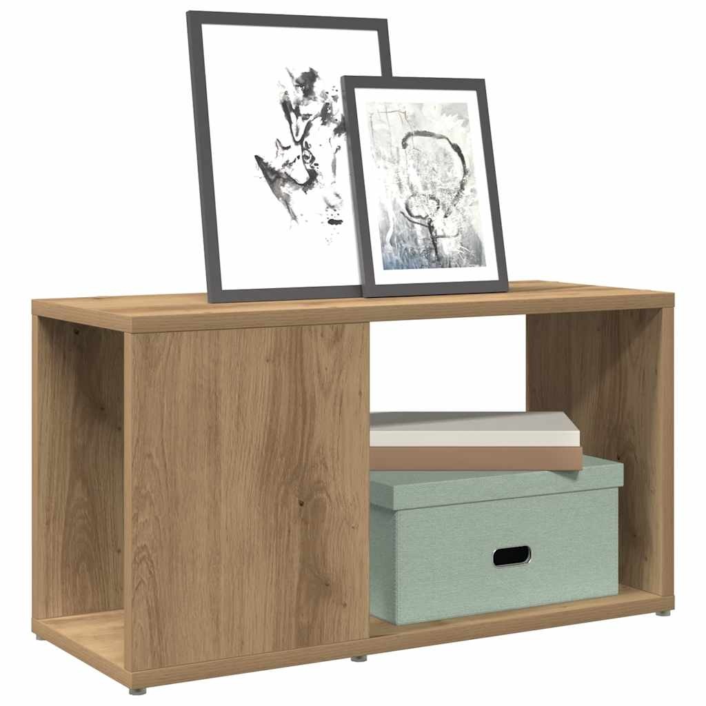 VidaXL Tv-meubel 60x24x32 cm bewerkt hout artisanaal eikenkleur
