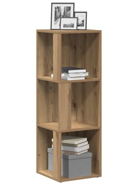 VidaXL Hoekkast 33x33x100 cm bewerkt hout artisanaal eikenkleur