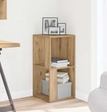 VidaXL Hoekkast 33x33x67 cm bewerkt hout artisanaal eikenkleur