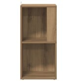 VidaXL Hoekkast 33x33x67 cm bewerkt hout artisanaal eikenkleur