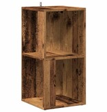 VidaXL Hoekkast 33x33x67 cm bewerkt hout oud houtkleurig
